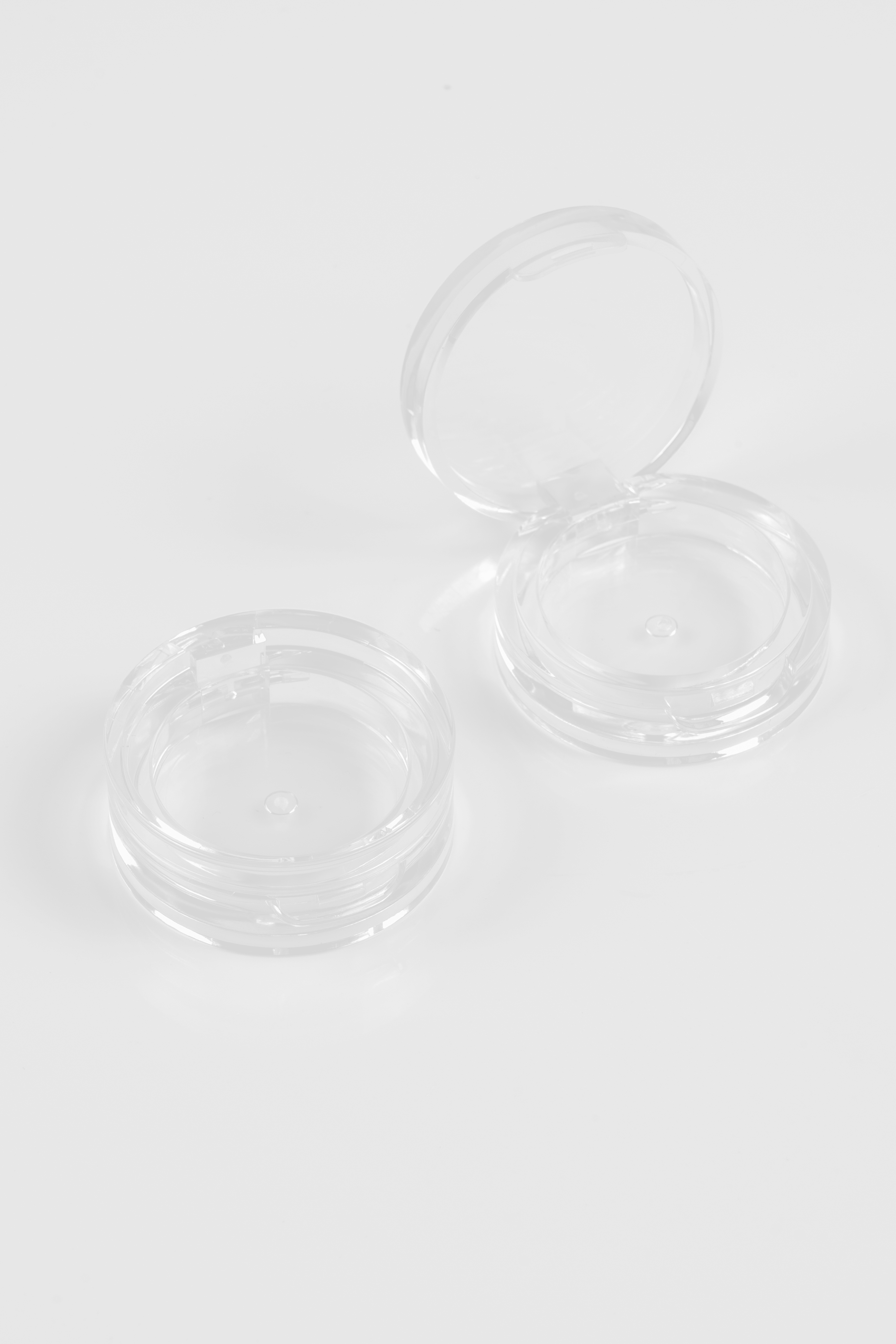 Ny transparent liten pressad pulverförpackning